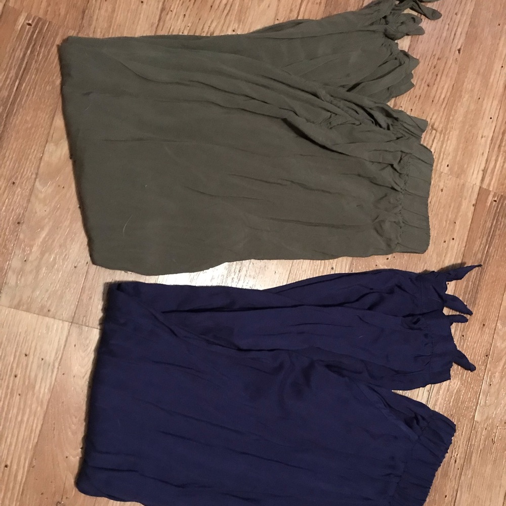 Blue and green pants
